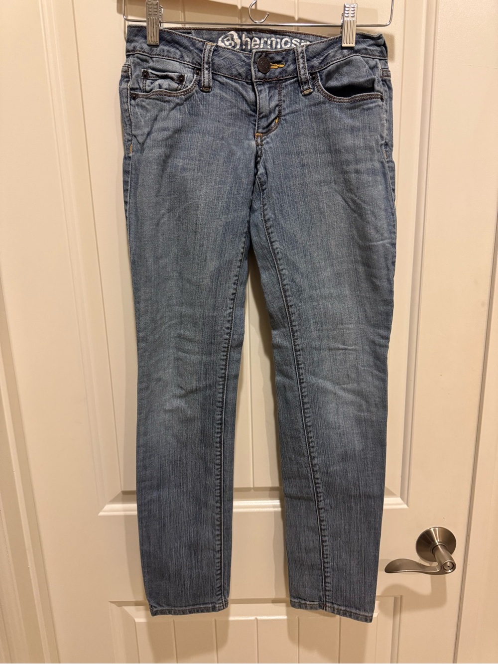 BULLHEAD Hermosa Blue Stone Wash Super Skinny Short sz 0 jeans